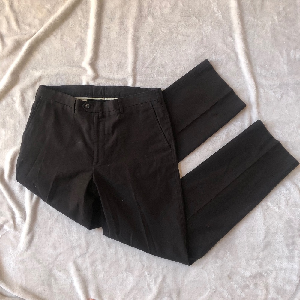 Faconnable Brown Cotton Stretch Trousers 34X33
